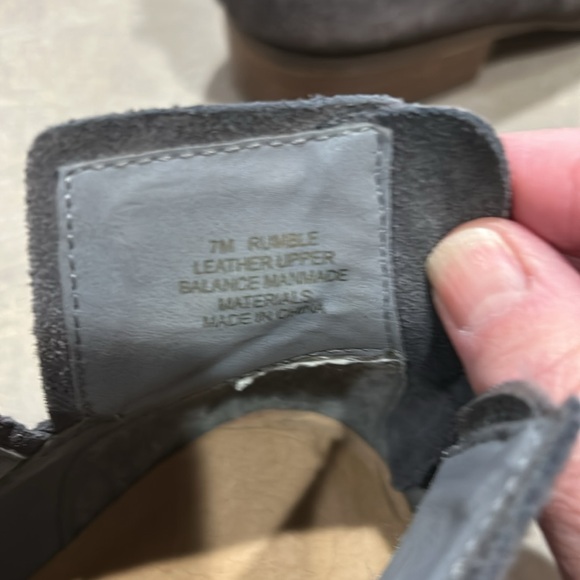 Crown Vintage Rumble Gray Perforated Leather Suede Bootie - Picture 5 of 6